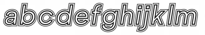 2031 Light Italic Triple Outline