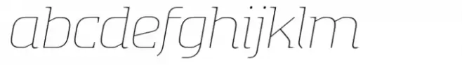Absentia Serif Hairline Italic