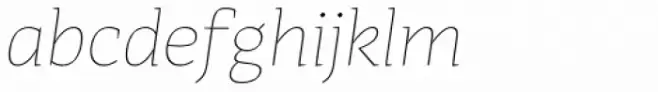 Adagio Serif ExtraLight italic