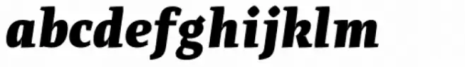 Adagio Serif Heavy italic