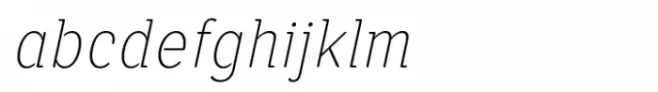 Alaturka 1923 Narrow Thin Italic