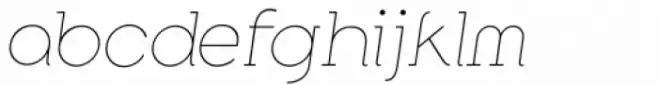 Along Slab Work Thin Italic