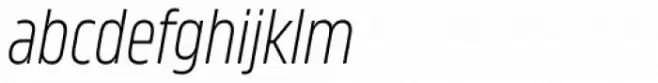 Amfibia Light Narrow Italic