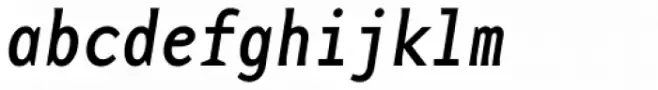 Base Monospace Narrow Italic