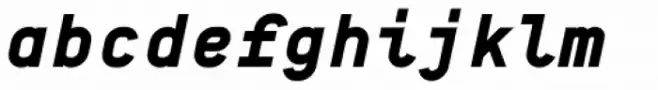 BB Manual Mono Pro Text Semi Super Italic