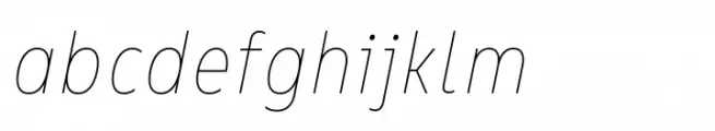 Bion Hairline Condensed Italic