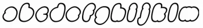 Black Damon Outline Italic