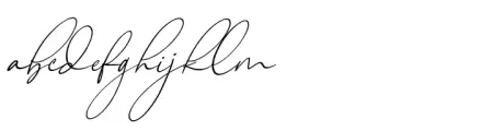 Blue Signature Italic