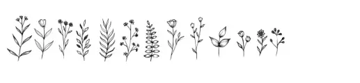 Butter Sugar Botanical Clipart