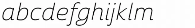 Cabrito Sans Ext Thin Italic