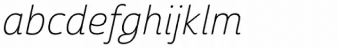 Cabrito Sans Thin Italic