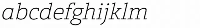 Calanda Thin Italic