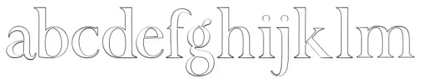 California Signature Serif Outline