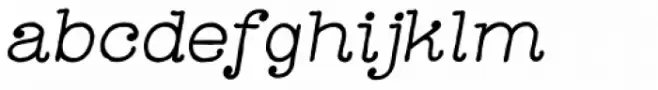 Catalina Typewriter Italic