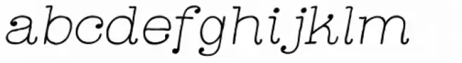 Catalina Typewriter Light Italic