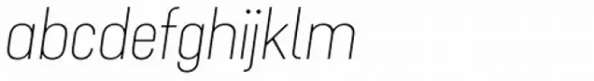 Cervino Extra Light Expanded Italic