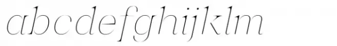 Chalulai Thin Italic