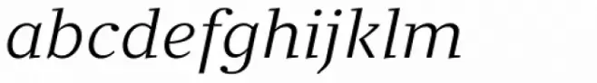 Clara Serif Book Italic