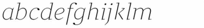Clara Serif Thin Italic
