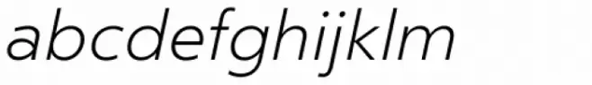 Clear Sans Thin Italic