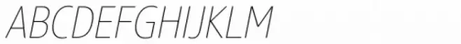 Core Sans N SC 17 Cn Thin Italic