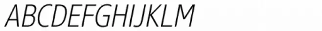 Core Sans N SC 27 Cn ExtraLight Italic