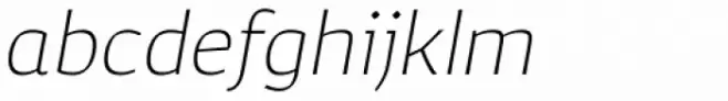 Corpo Sans UltraLight Italic