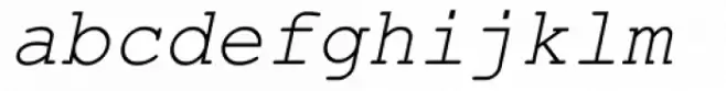 Courier Line Draw Italic