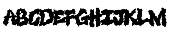 Dezter Black Metal Font
