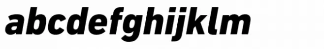 DIN Next Heavy Italic