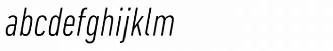 DIN Next Light Condensed Italic