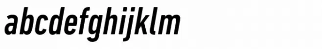 DIN Next Medium Condensed Italic