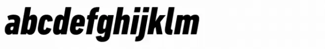 DIN Next Paneuropean Heavy Condensed Italic
