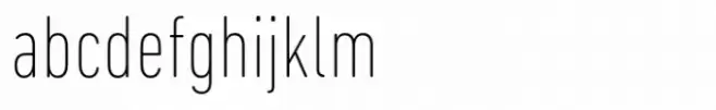 DIN Next Paneuropean Ultra Light Condensed