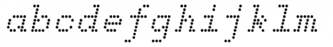 Dotted Weekend Normal Italic