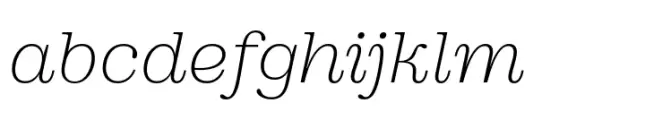DT Augustina Slab Italic 5 Ul Light
