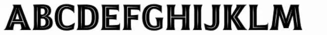 Emeritus Narrow Inline Caps Semibold