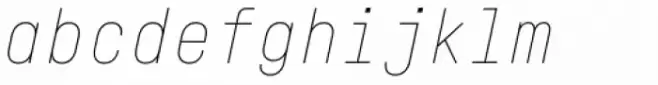 Fabrikat Mono Hairline Italic