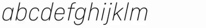 Fabrikat Normal Thin Italic