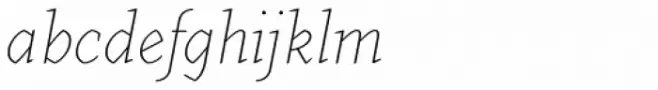 Farrerons Serif Thin Italic