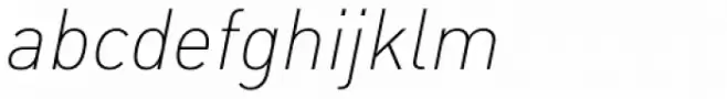 FF DIN Pro ExtraLight Italic