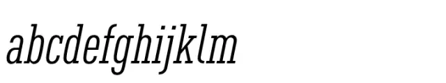 FF DIN Slab Condensed Italic