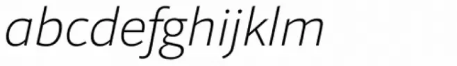 Foro Sans Extra Light Italic