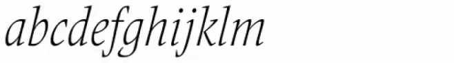 Frutiger Serif Pro Condensed Light Italic