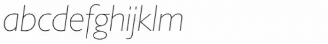 Gill Sans Nova UltraLight Italic