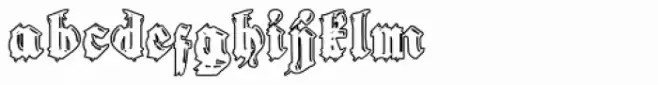 Gothic Handtooled Bastarda Outline