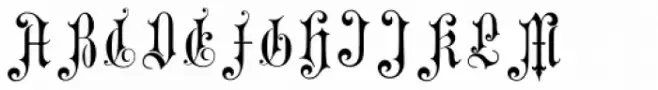 Gothic Initials Four