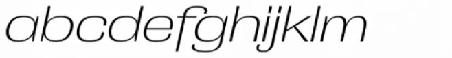 Grange ExtraLight Extended Italic