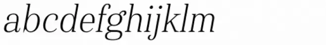 Haboro Con Thin Italic