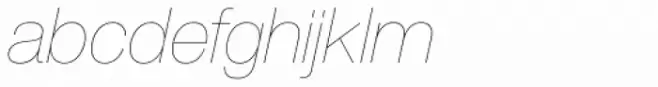Helvetica Now Display Hairline Italic